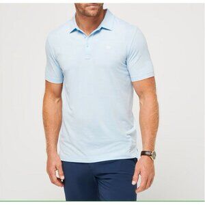 NWT Travis Mathew HEATER golf polo shirt Dream Blue med travismathew Brand New